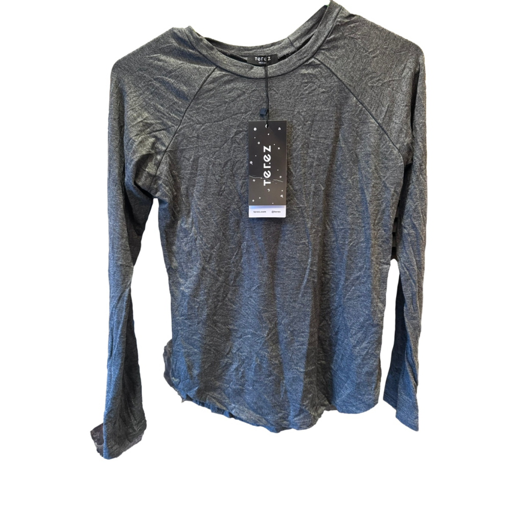 Girls Terez Long Sleeve Shirt‎ S Gray
